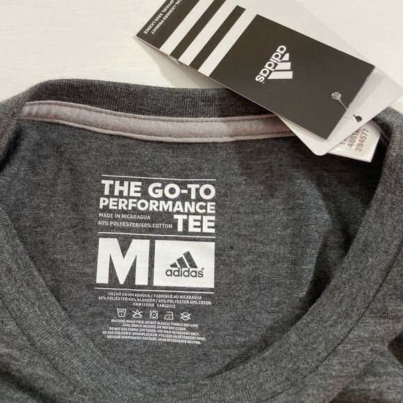 NC State Wolfpack T-Shirt Men’s M Gray Adidas NCAA Football Tee Athletic Top - Picture 5 of 9